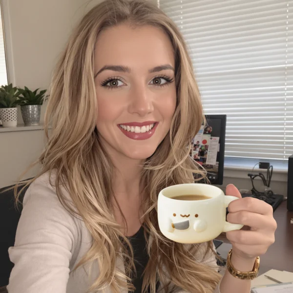 Ceramic mug styled scene